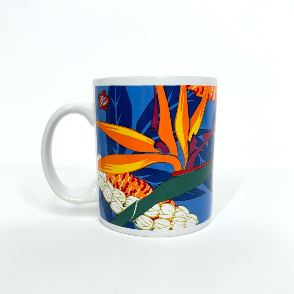 Vintage 1999 Hilo Hattie Bird Of Paradise Ceramic Mug Coffee Tea Store Of Hawaii